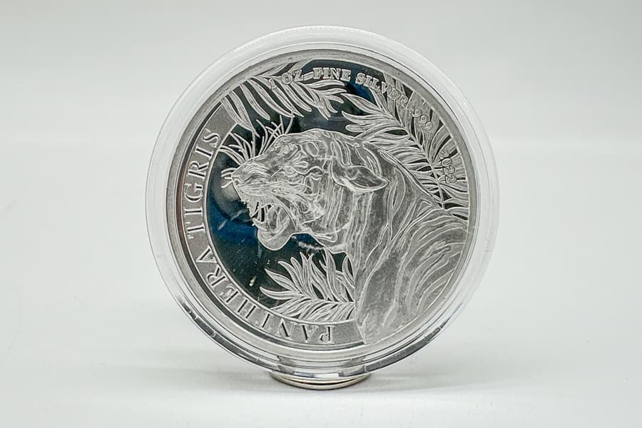Silbermünze Private Mint \Laos: Panthera Tigris 2022\
